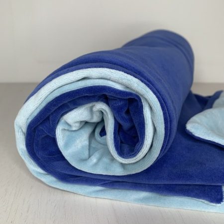 Nicki Decke hellblau/royalblau
