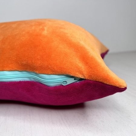 Kissenbezug Nicki orange/bordeaux