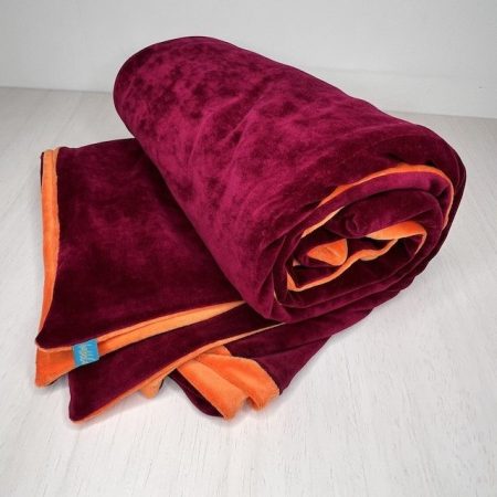 Nicki Decke bordeaux/orange