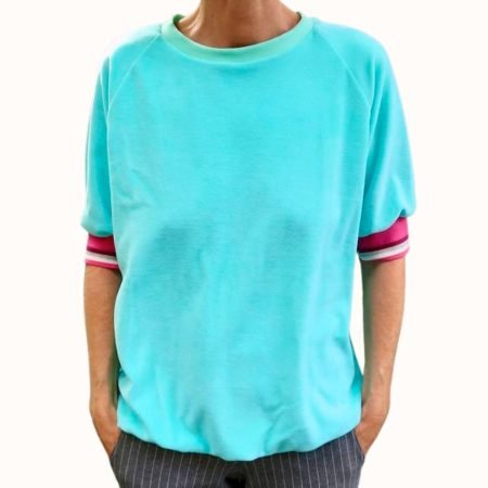 Nicki Kurzarm Sweat T&uuml;rkis