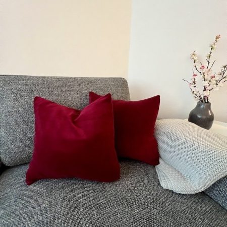 Kissen Set bordeaux