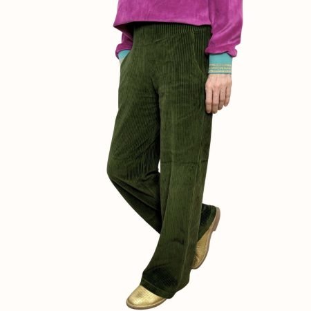 Bio Cordhose Waldgrün