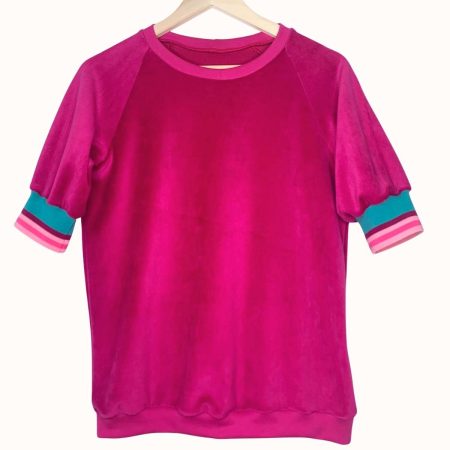 Nicki Kurzarm Sweat Pink