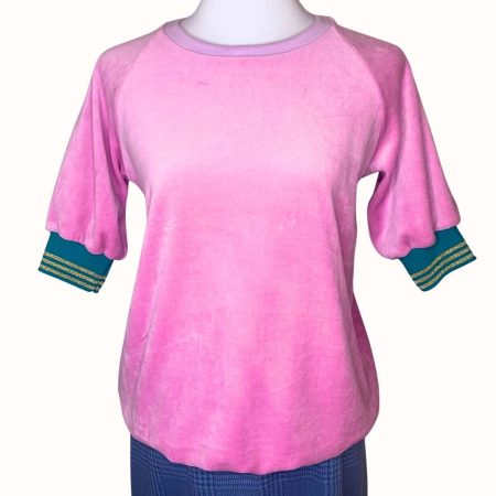 Nicki Kurzarm Sweat Rosa