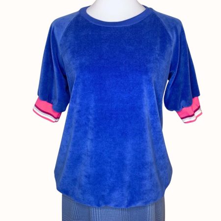 Nicki Kurzarm Sweat Royalblau