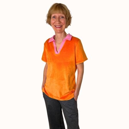 Nicki Poloshirt Kurzarm Orange