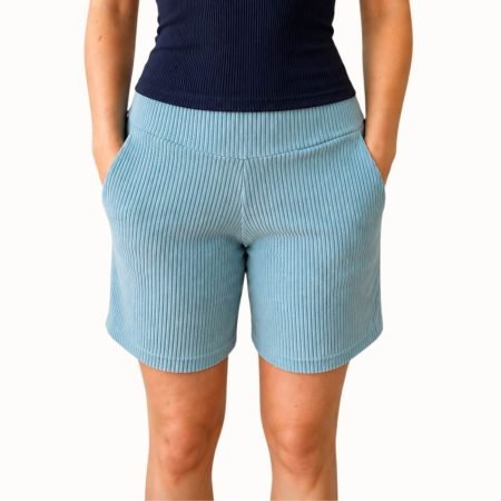 Bio Cord Shorts Hellblau