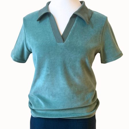 Nicki Poloshirt Kurzarm Staubgr&uuml;n