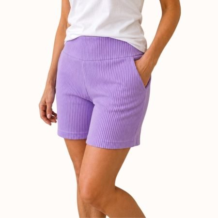 Bio Cord Shorts Lavendel