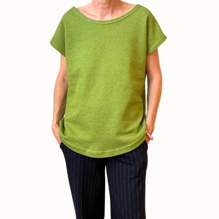 Shirt aus Bio-Baumwolle in Grün
