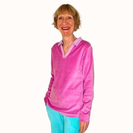 Nicki Poloshirt Langarm Pink
