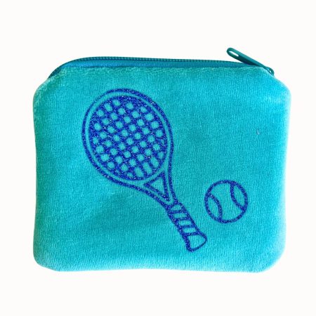 Nicki-Reißverschlusstasche mit Glitzer Tennisschläger
