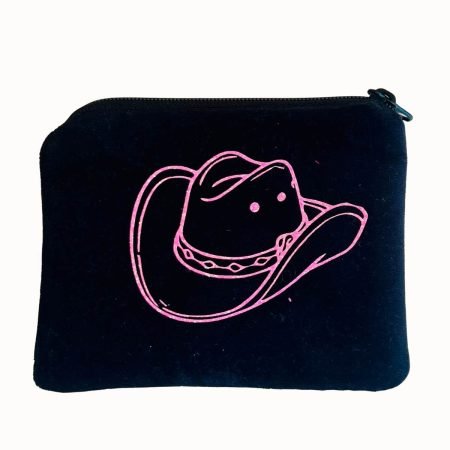 Nicki-Reißverschlusstasche mit Glitzer Cowboyhut